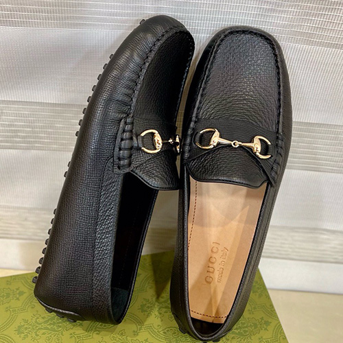 [홍콩명품.Gucci] 구찌 25SS 로고 레더 가죽 구두 로퍼 (블랙), SE5790, S2, 명품스니커즈,운동화,구두,로퍼,하이탑,신발