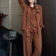 [홍콩명품.LOUIS VUITTON] 루이비통 25SS 로고 여성 블라우스 셔츠 + 오버핏 팬츠 바지 상하의 세트 (2컬러), BM23070, MC, 레플리카의류,미러급사이트