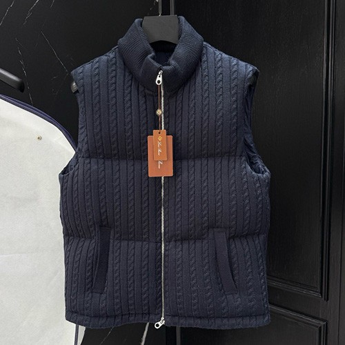 [홍콩명품.Loro Piana] 로로피아나 25SS 로고 캐시미어 구스다운 패딩 조끼 베스트 (2컬러), BM23109, KSM, 레플리카의류,미러급사이트
