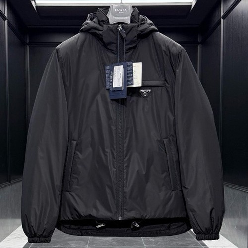 [홍콩명품,PRADA] 프라다 25SS 삼각로고 나일론 구스다운 후드 파카 자켓 (2컬러), BM23110, KSM, 레플리카의류,미러급사이트