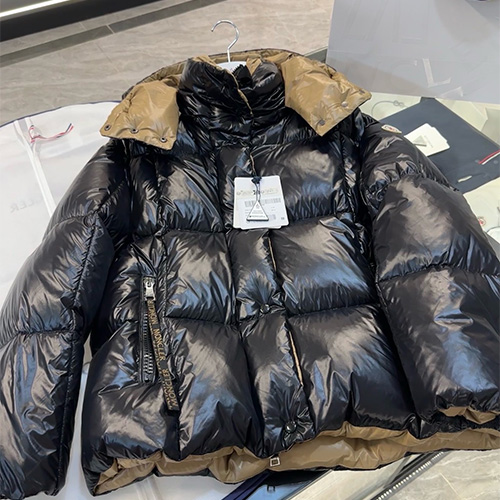 [홍콩명품.MONCLER] 몽클레어 25SS 로고 여성 Parnaiba 구스다운 후드 패딩 자켓 (블랙), BM23113, KSM, 레플리카의류,미러급사이트