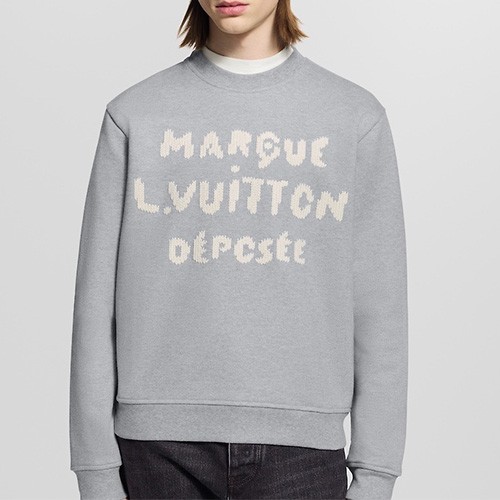 [홍콩명품.LOUIS VUITTON] 루이비통 25SS 로고 엠브로이더드 시그니처 스웨트셔츠 1AIKCO, BM23158, JL, 레플리카의류,미러급사이트