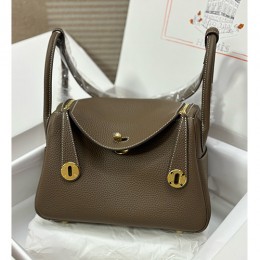 [홍콩명품.Hermes] 에르메스 25SS 로고 LINDY 26 핸드백 크로스백 (브라운-금장), BGM5298, 홍콩명품가방,명품쇼핑몰,크로스백,핸드백,구매대행