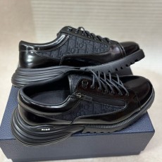 [홍콩명품,Christian Dior] 디올 25SS 로고 오블리크 레더 가죽 운동화 (블랙), SE5823, 명품스니커즈,운동화,구두,로퍼,하이탑,신발