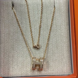 [홍콩명품.Hermes] 에르메스 25SS 로고 H POP 목걸이 (금장), ET3164, 홍콩명품의류,구매대행,온라인명품