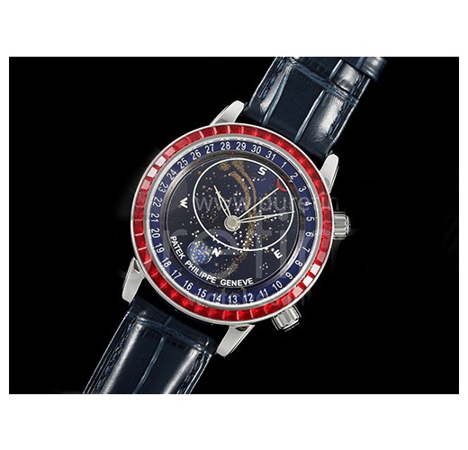 [홍콩명품시계.PATEK PHILIPPE] 파텍필립 그랜드 컴플리케이션즈 레드 다이아몬드 베젤 블루 다이얼