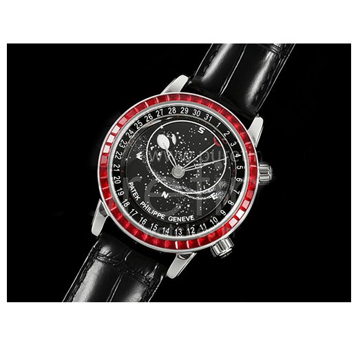 [홍콩명품시계.PATEK PHILIPPE] 파텍필립 그랜드 컴플리케이션즈 레드 다이아몬드 베젤 블랙 다이얼