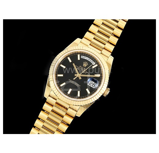 [홍콩명품시계.ROLEX] 로렉스 롤렉스 데이데이트 40mm 옐로우골드 블랙 다이얼(211g)