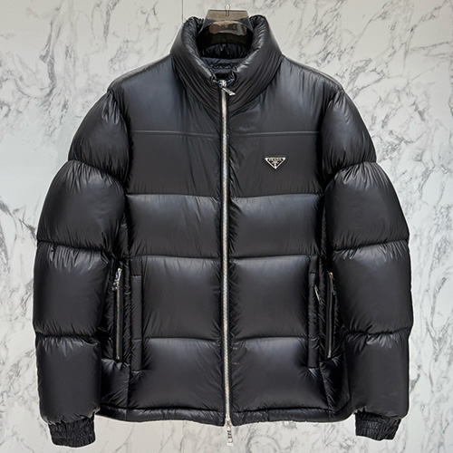 [홍콩명품,PRADA] 프라다 25SS 삼각로고 구스다운 패딩 자켓 (블랙), BM23173, KSM, 레플리카의류,미러급사이트