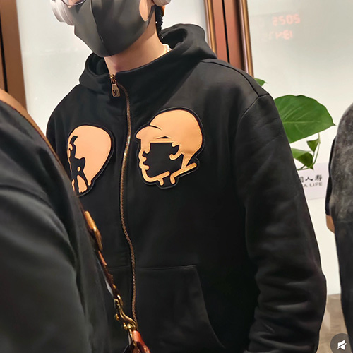 [홍콩명품.LOUIS VUITTON] 루이비통 25SS 로고 후드 집업 자켓 1AIMQG (블랙), BM23304, YS, 레플리카의류,미러급사이트