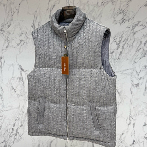 [홍콩명품.Loro Piana] 로로피아나 25SS 로고 캐시미어 다운 패딩 조끼 베스트 (2컬러), BM23391, G5, 레플리카의류,미러급사이트