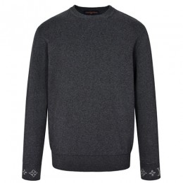 [홍콩명품.LOUIS VUITTON] 루이비통 25SS 로고 모노그램 니트 스웨터 (그레이), BM23402, JL, 레플리카의류,미러급사이트