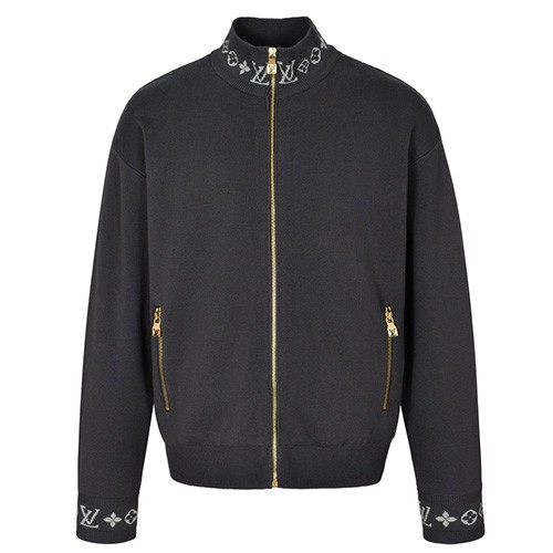 [홍콩명품.LOUIS VUITTON] 루이비통 25SS 로고 모노그램 니트 집업 가디건 (그레이), BM23403, JL, 레플리카의류,미러급사이트