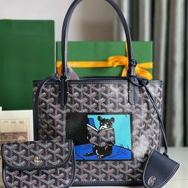[홍콩명품,GOYARD] 고야드 25SS 로고 Anjou Mini 토트백 핸드백 (네이비), BGM5347, MD, 홍콩명품가방,명품쇼핑몰,크로스백,핸드백,구매대행