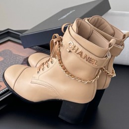 [홍콩명품.CHANEL] 샤넬 25SS 로고 여성 레더 가죽 굽 구두 부츠 (3컬러), SE5826, GHS, 명품스니커즈,운동화,구두,로퍼,하이탑,신발