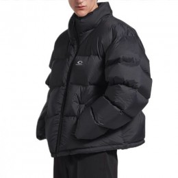 [홍콩명품.BALENCIAGA] 발렌시아가 25SS 로고 자수 다운 패딩 자켓 (블랙), BM23435, KB, 레플리카의류,미러급사이트