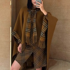 [홍콩명품.Burberry] 버버리 25SS 로고 체크패턴 리버서블 울 스카프 머플러 (브라운), ET3213, 홍콩명품의류,구매대행,온라인명품