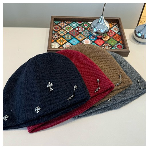 [홍콩명품.Chrome Hearts] 크롬하츠 25SS 로고 비니 모자 (4컬러), CA0403, NNT 명품레플리카 모자 캡 남자여자