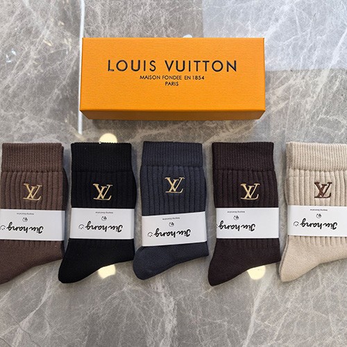 [홍콩명품.LOUIS VUITTON] 루이비통 25SS 로고 명품 브랜드 모음 선물용 덧신 양말 5종, ET3225, NNT, 홍콩명품의류,구매대행,온라인명품
