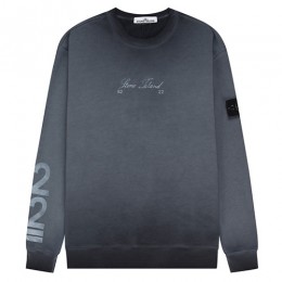 [홍콩명품.Stone Island] 스톤아일랜드 25SS 로고 탈부착 워싱 맨투맨 티셔츠 (2컬러), BM23490, ST1, 레플리카의류,미러급사이트