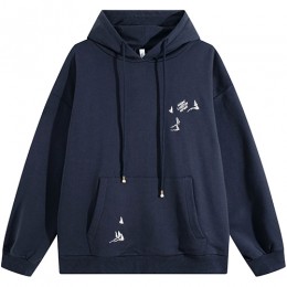 [홍콩명품.LOUIS VUITTON] 루이비통 25SS 로고 자수 후드 티셔츠 (네이비), BM23525, G5, 레플리카의류,미러급사이트