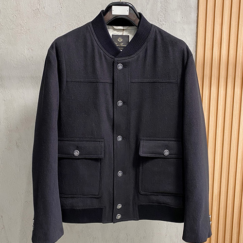 [홍콩명품.Loro Piana] 로로피아나 25SS 로고 캐시미어 다운패딩 봄버 자켓 (2컬러), BM23533, KSM, 레플리카의류,미러급사이트