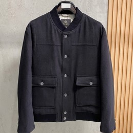 [홍콩명품.Loro Piana] 로로피아나 25SS 로고 캐시미어 다운패딩 봄버 자켓 (2컬러), BM23533, KSM, 레플리카의류,미러급사이트