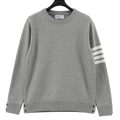 [홍콩명품.THOME BROWNE] 톰브라운 25SS 로고 4바 니트 스웨터 (3컬러), BM23548, KB, 레플리카의류,미러급사이트