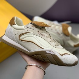 [홍콩명품,FENDI] 펜디 25SS 로고 남여 레더 가죽 스니커즈 운동화 (아이보리), SE5862, PMD, 명품스니커즈,운동화,구두,로퍼,하이탑,신발