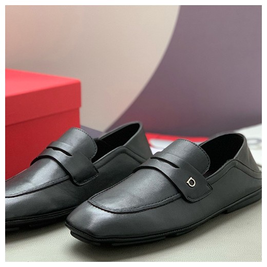 [홍콩명품.FERRAGAMO] 페레가모 25SS 로고 레더 가죽 구두 로퍼 (블랙), SE5867, PMD, 명품스니커즈,운동화,구두,로퍼,하이탑,신발