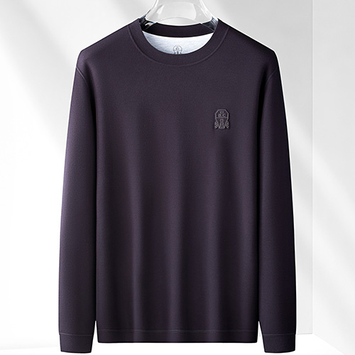 [홍콩명품.Brunello Cucinelli ] 브루넬로 쿠치넬리 25SS 로고 자수 긴팔 티셔츠 (5컬러), BM23622, HH, 레플리카의류,미러급사이트