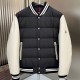 [홍콩명품.MONCLER] 몽클레어 25SS 로고 다운 패딩 바시티 자켓 (블랙-아이보리), BM23682, HH, 레플리카의류,미러급사이트