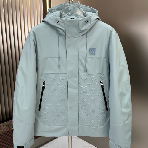 [홍콩명품.LOUIS VUITTON] 루이비통 25SS 로고 모노그램 다운 패딩 후드 바람막이 자켓 (2컬러), BM23690, HH, 레플리카의류,미러급사이트