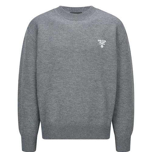 [홍콩명품,PRADA] 프라다 25SS 로고 자수 캐시미어 니트 스웨터 (2컬러), BM23703, KK, 레플리카의류,미러급사이트