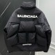 [홍콩명품.BALENCIAGA] 발렌시아가 25SS 로고 테이핑 다운 패딩 자켓 (블랙), BM23721, KSM, 레플리카의류,미러급사이트