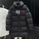 [홍콩명품,PRADA] 프라다 25SS 로고 후드 다운 패딩 코트 자켓 (블랙), BM23735, KSM, 레플리카의류,미러급사이트