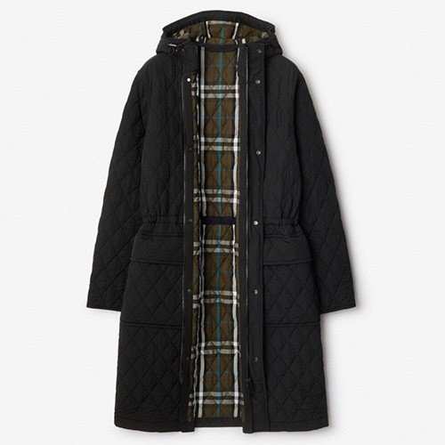 [홍콩명품.Burberry] 버버리 25SS 로고 여성 퀄팅 솜패딩 후드 트렌치 코트 자켓 (2컬러), BM23746, KSM, 레플리카의류,미러급사이트