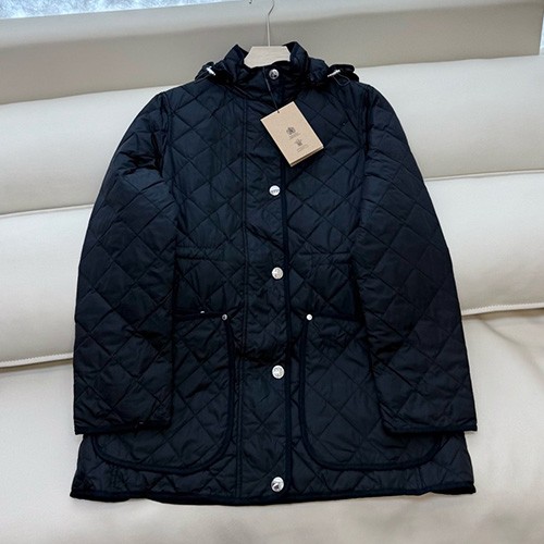 [홍콩명품.Burberry] 버버리 25SS 로고 여성 퀄팅 구스다운 패딩 후드 코트 자켓 (2컬러), BM23748, KSM, 레플리카의류,미러급사이트