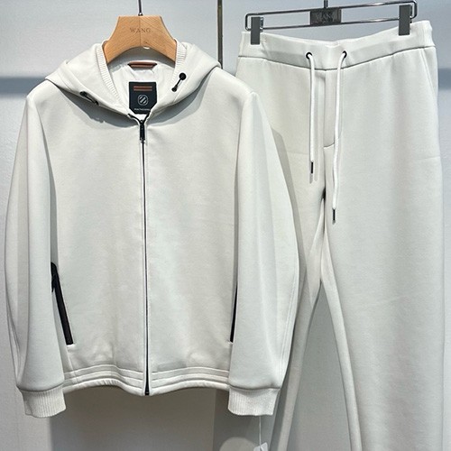 [홍콩명품.ZEGNA] 제냐 25SS 로고 후드 집업 자켓 + 조거 팬츠 바지 상하의 세트 (5컬러), BM23782, HH, 레플리카의류,미러급사이트