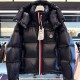 [홍콩명품.MONCLER] 몽클레어 25SS 로고 MONTBELIARD 구스다운 후드 패딩 자켓 (블랙), BM23855, KSM, 레플리카의류,미러급사이트