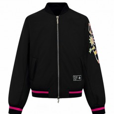 [홍콩명품,Christian Dior] 디올 25SS 로고 자수 NO47 봄버 자켓 (블랙), BM23873, JL, 레플리카의류,미러급사이트