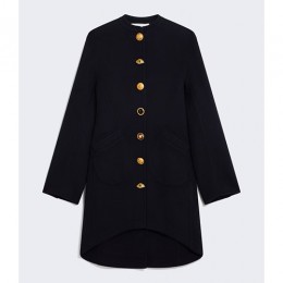 [홍콩명품. SCHIAPARELLI] 스키아파렐리 25SS 로고 여성 캐시미어 라운드넥 코트 자켓 (블랙), BM23886, MC, 레플리카의류,미러급사이트