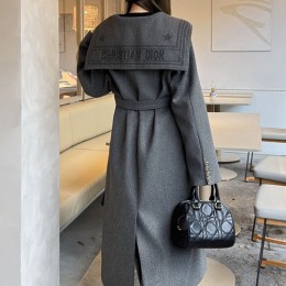 [홍콩명품,Christian Dior] 디올 25SS 로고 여성 롱 코트 자켓 (그레이), BM23905, MC, 레플리카의류,미러급사이트