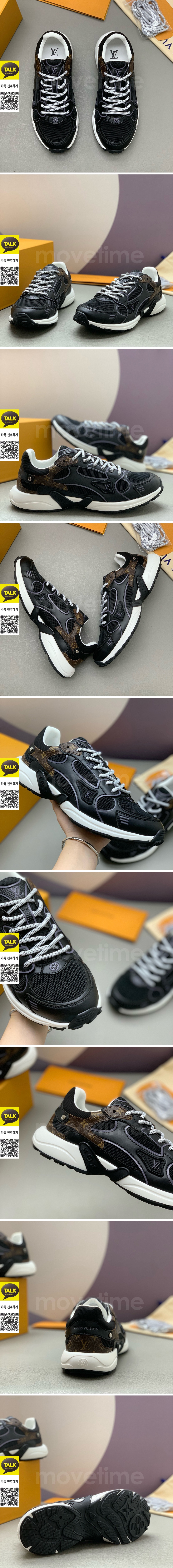 [홍콩명품.LOUIS VUITTON] 루이비통 25SS 로고 남여 OLYMPIA 스니커즈 운동화 1AHOEX (블랙), SE5873, PMD, 명품스니커즈,운동화,구두,로퍼,하이탑,신발