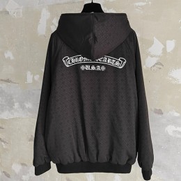 [홍콩명품.Chrome Hearts] 크롬하츠 25SS 로고 프린트 후드패딩 집업 자켓 (2컬러), BM23961, JL, 레플리카의류,미러급사이트