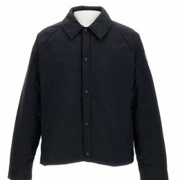 [홍콩명품.CANADA GOOSE] 캐나다구스 25SS 로고 카라 다운 패딩 자켓 (블랙), BM23993, X2, 레플리카의류,미러급사이트