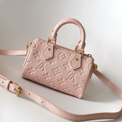 [홍콩명품.LOUIS VUITTON] 루이비통 25SS 로고 모노그램 나노 스피디 M27107 (핑크), BGM5417, GU2, 홍콩명품가방,명품쇼핑몰,크로스백,핸드백,구매대행