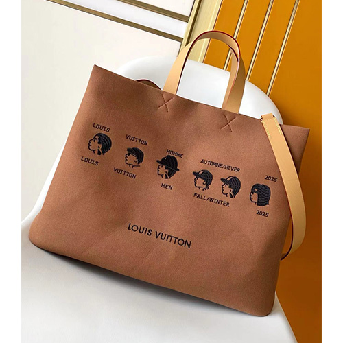 [홍콩명품.LOUIS VUITTON] 루이비통 25SS 로고 NIGO collection\'s 핸드백 쇼핑백 M15220 (브라운), BGM5435, GU2, 홍콩명품가방,명품쇼핑몰,크로스백,핸드백,구매대행