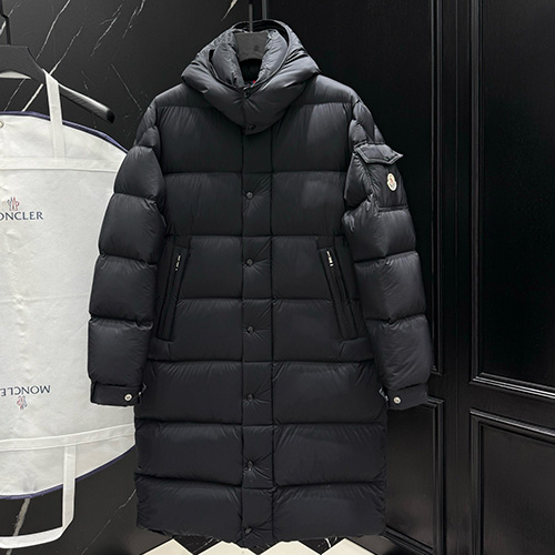 [홍콩명품.MONCLER] 몽클레어 25SS 로고 Hanovertan 구스다운 후드 패딩 코트 자켓 (블랙), BM24028, KSM, 레플리카의류,미러급사이트