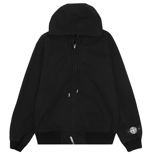 [홍콩명품,Christian Dior] 디올 25SS 로고 스톤아일랜드 콜라보 후드 집업 자켓 (3컬러), BM24042, KK, 레플리카의류,미러급사이트